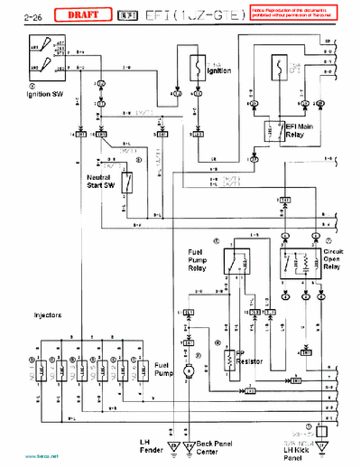   1 JZ EFI schematic